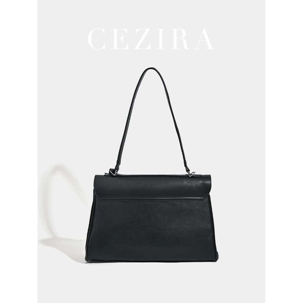 Business Elegant Women Shoulder Tote Office Large Vegan Faux Leather Turn-Lock Flap Cover Square Minimalist PU Messenger Bag