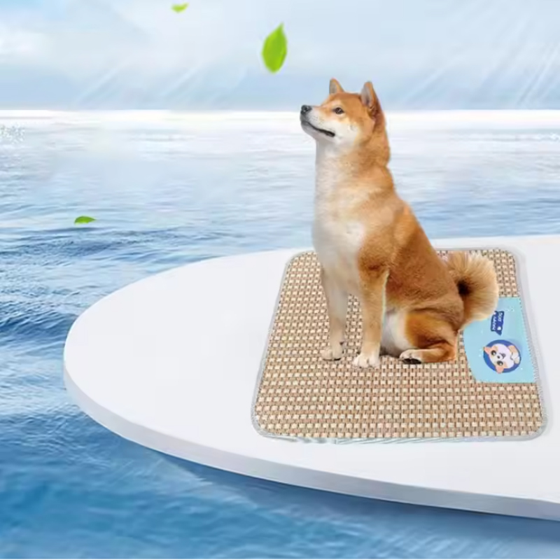 Anti-Slip Floor Cozy Bed Cooler Mattress for Pets Prevents Overheating While Sleeping