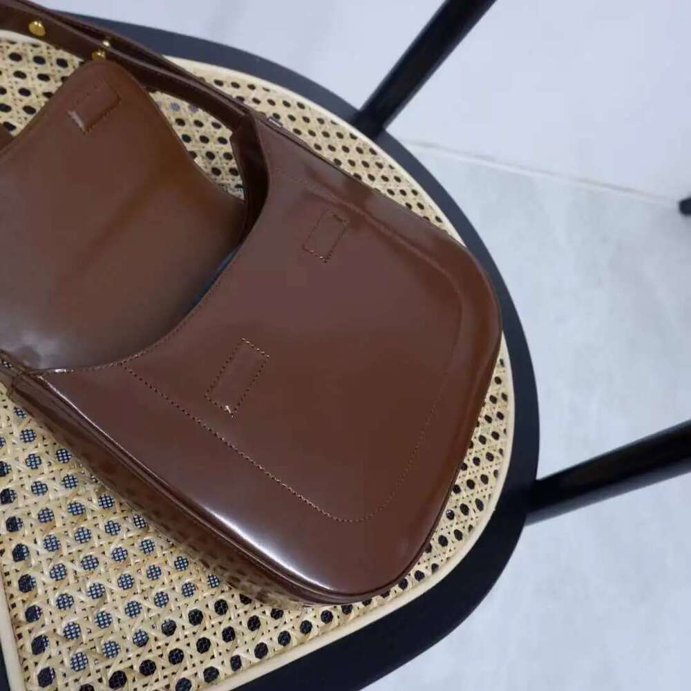 FIRMRANCH Korean Trendy Retro French Style Simple Bright Genuine Leather Texture Women's Magnetic Button Shoulder Underarm Bag