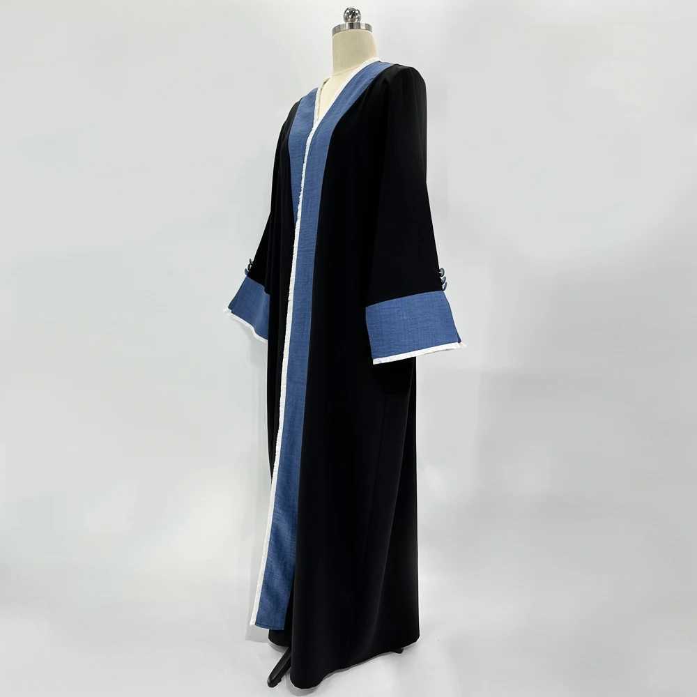 New Design Fashion Muslim Tassels Eid Women Open Kimono Abaya With Chic Party Robe Contras Moroccan Kaftan Saudi Ka X250514