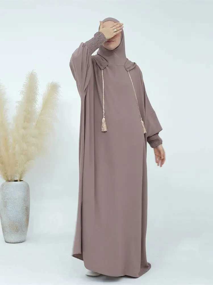 Ramadan Eid Dubai Linen Khimar Abaya Damen Muslim Modal Hijab Dress Kaftan Abayas For Women Ka Robe Femme Musulmane X250514