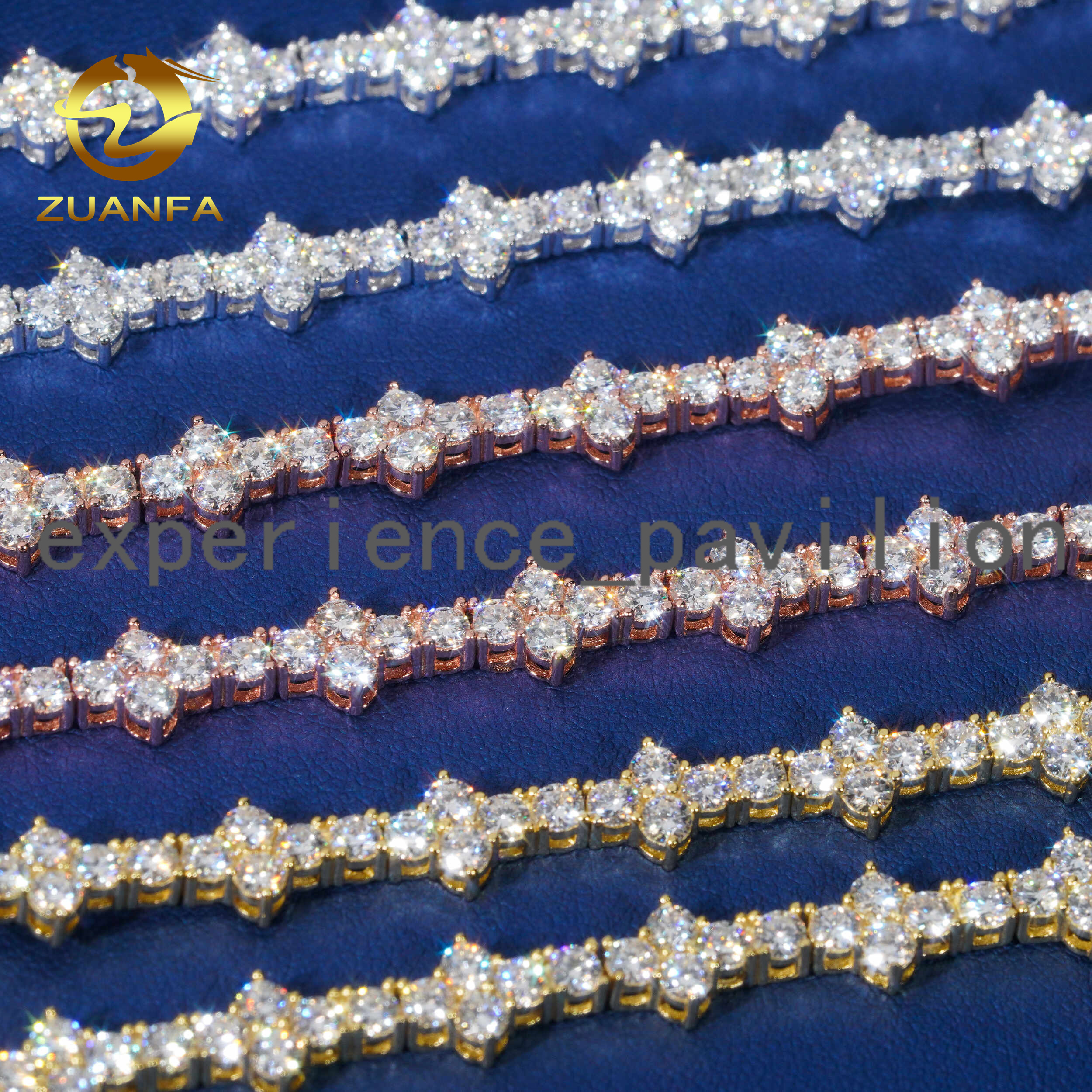Cross Moissanite Bracelet 925 Sterling Silver VVS Moissanite Diamond Iced Out Tennis Cuban Chain Necklace Wholesale Fine Jewelry