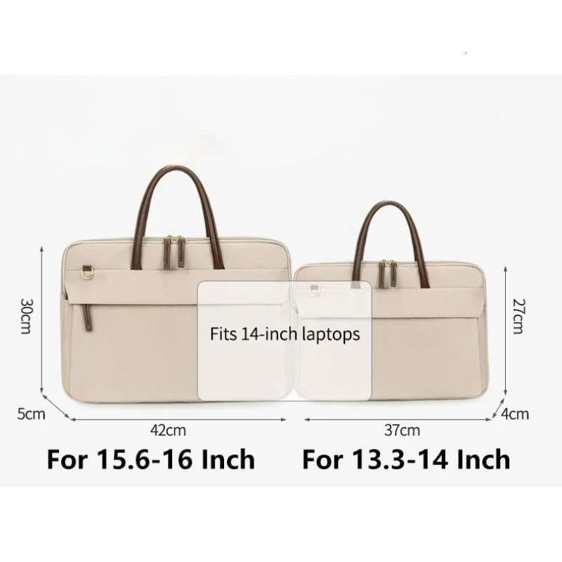 16 Inch Laptop Bag For Women, 2025 New Casual And Fashionable Commuting Handbag, Solid Color Business Briefcase
