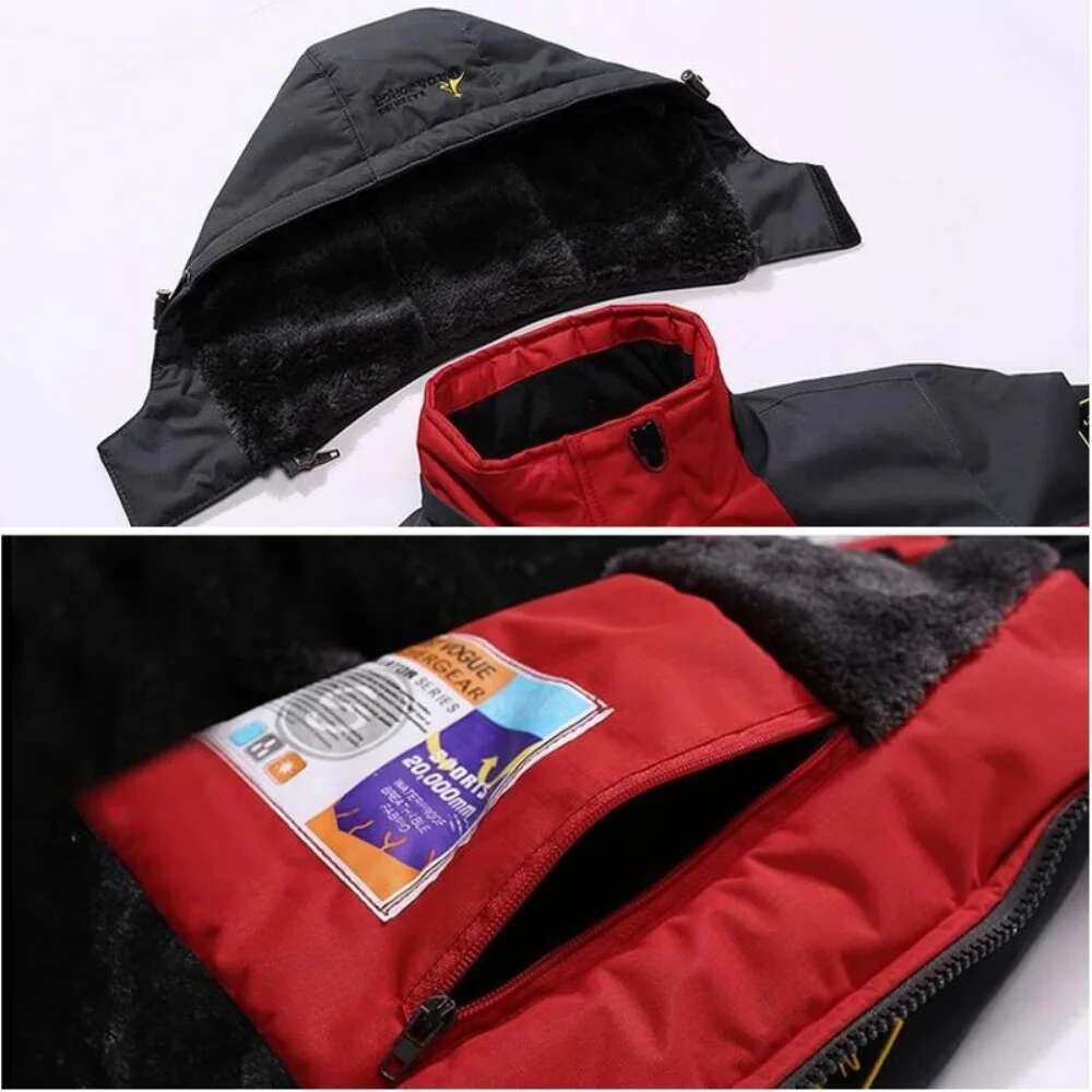 Parka Men Windbreak Plus Thick Warm Windproof Fur Coats Male Military Hooded Anorak Men's Winter Jackets Designer