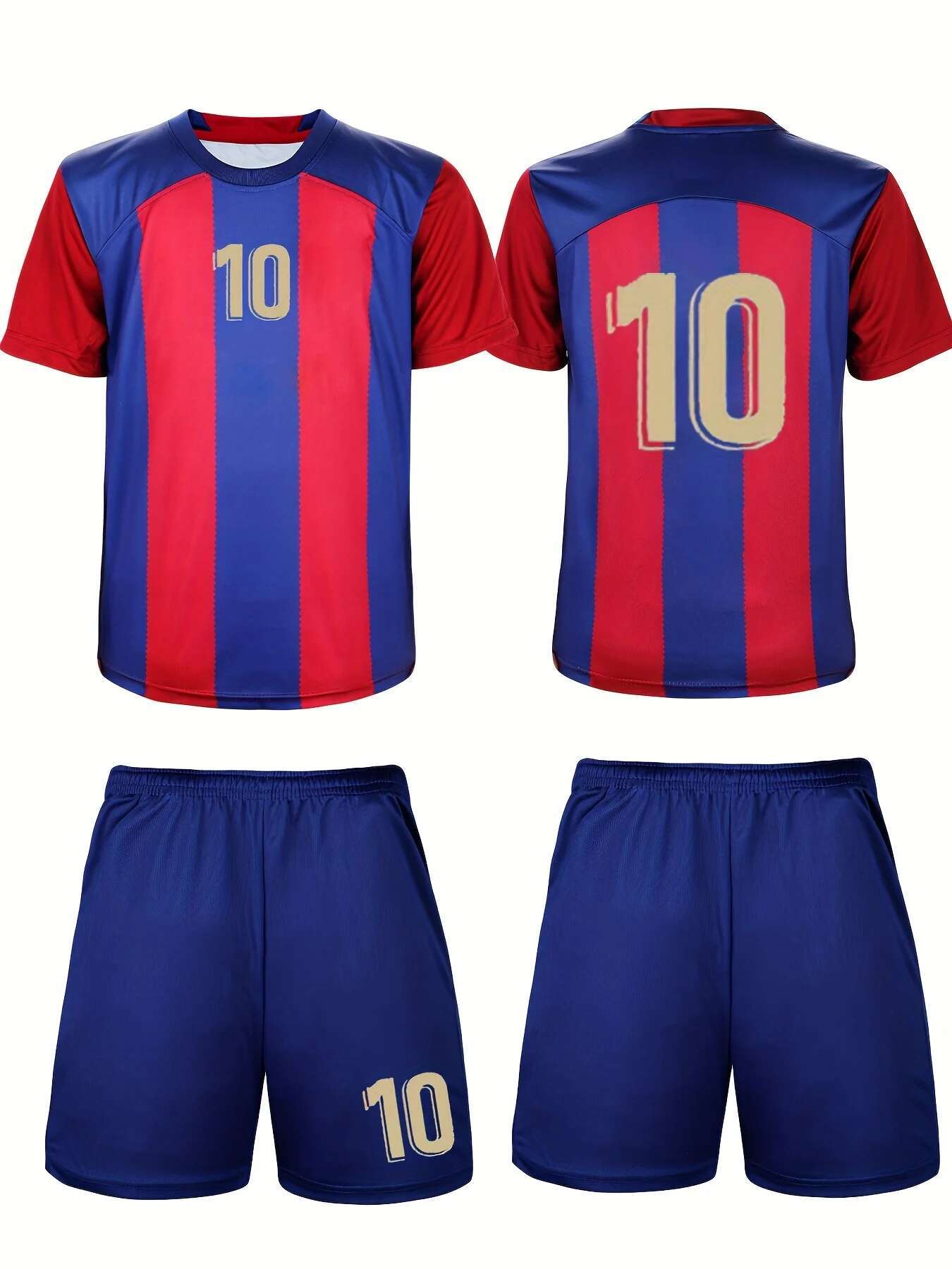2025 Summer New Children's Retro Jersey Blazer Children's Casual Short Sleeve T-Shirt HD 3D Printed Breathable Set