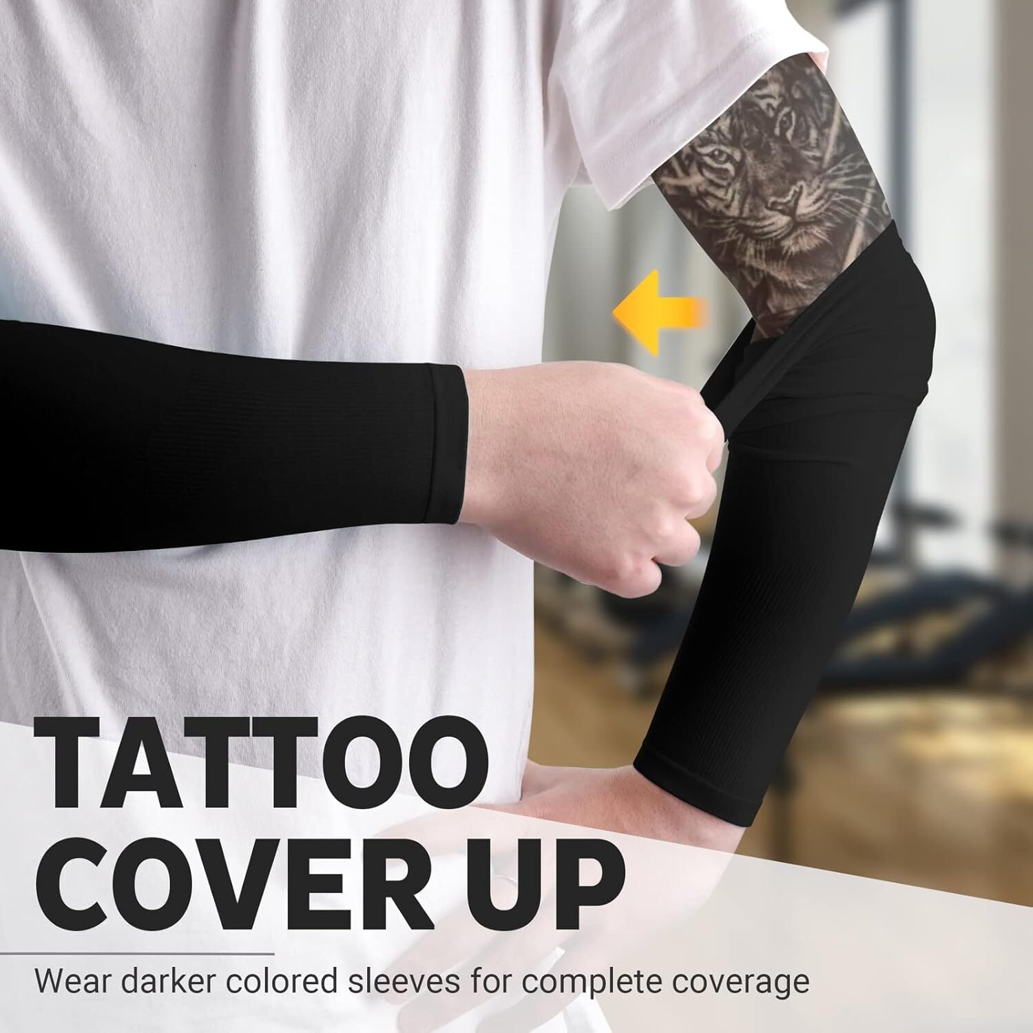 Sun Protection Cooling Arm Men &Women,Compression Sleeves for Football, Golf & Volleyball