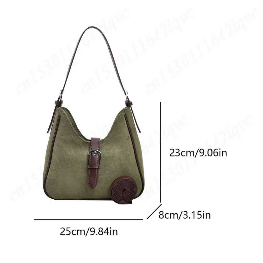 Wen Suede Shoder Bag Adjustable Strap Hobo Bag Crossbody Bag with Zipper Handbag Solid Tote Bag Cmuter Bag for Work Travel Z250514