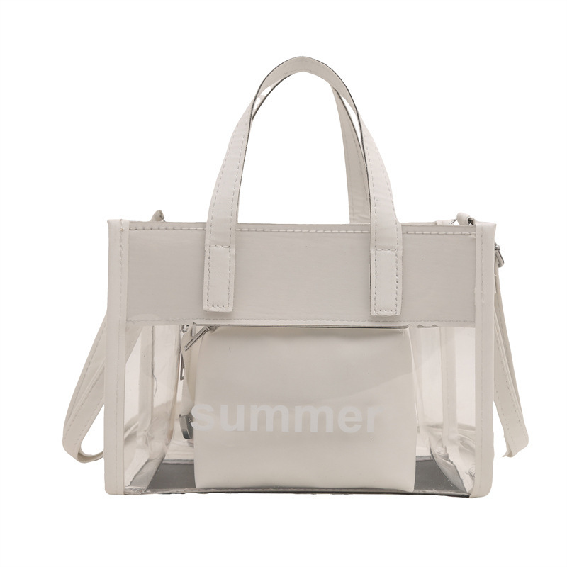 Fashion Capacity Transparent Large For Women 2025 New Trendy Internet Luxury Bag Celebrity Versatile Spring Jelly Bag Single New Free Delivery Designe