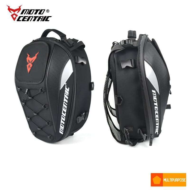 Motocentric Waterproof Tail Multifunction Rear Seat High Capacity Motorcycle Bag Rider Backpack