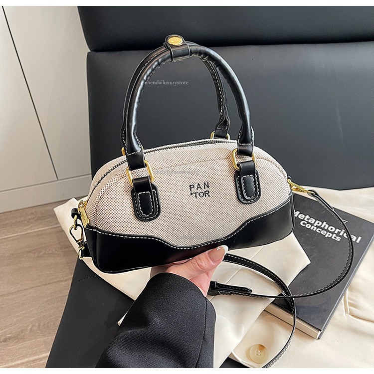2025 Free Shipping Designer Bag Women's Handbag New Fashion Casual Linen Splicing Handheld Small Square Bag Crossbody Bag Mini Student Phone Bag 