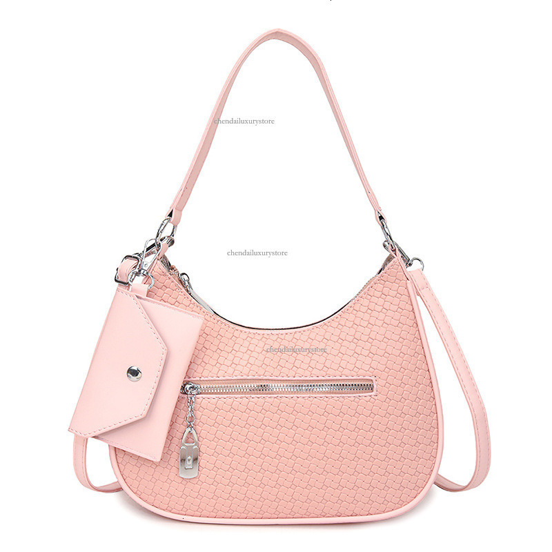 2025 Free Shipping Women's Designer Bag Handbag Fashion Casual PU Woven Texture Three-dimensional Shoulder Crossbody Bag Pendant Bag College Stud