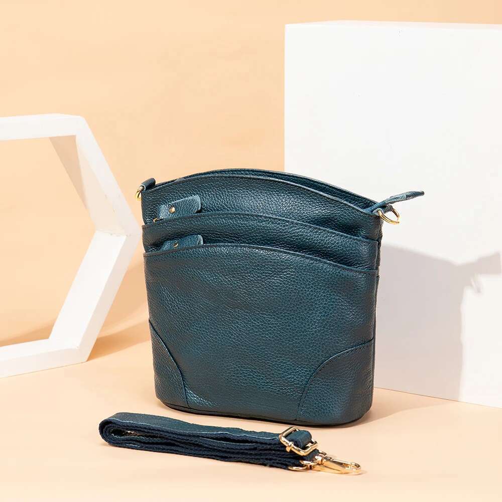 WESTAL Genuine Leather Women Mini Shoulder Designer Bag Four Seasons All-In-One Ladies Crossbody Purse