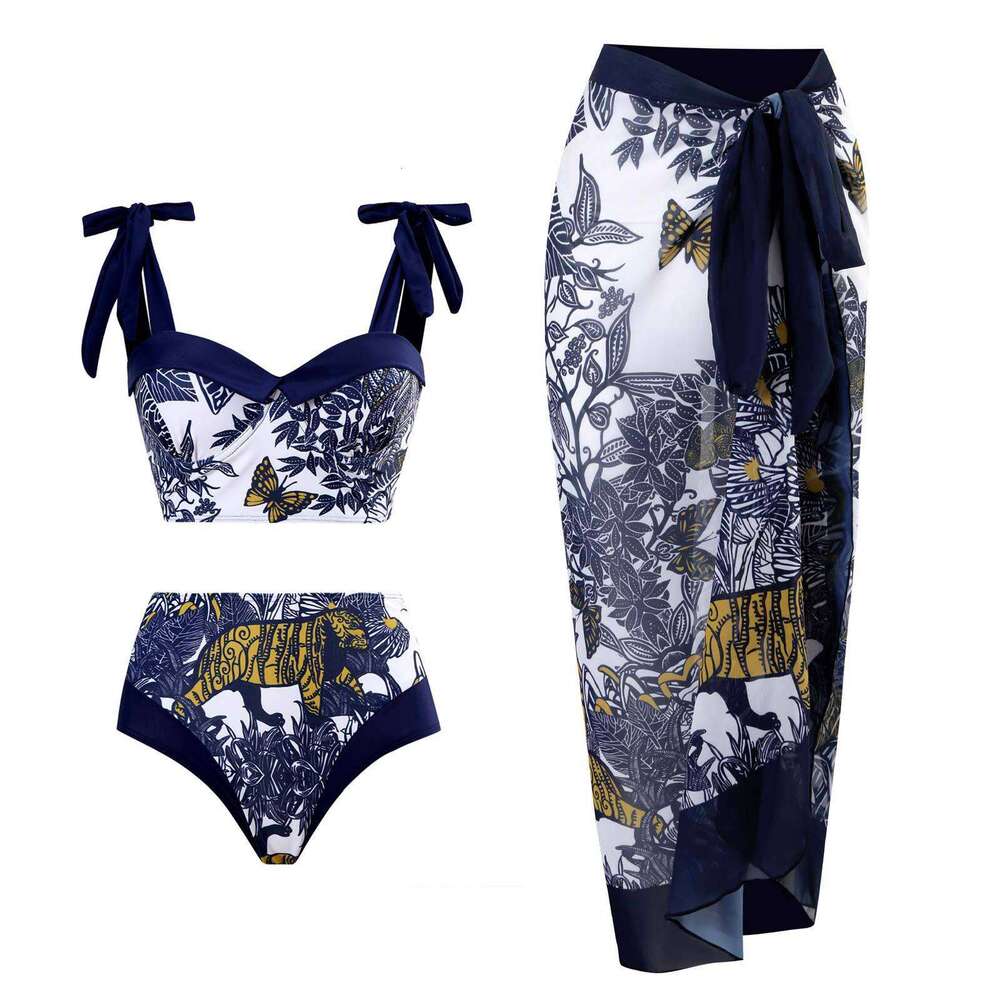 New split three piece bikini swimsuit women's hot selling item ka h k 2025 new casual versatile fashion clothing