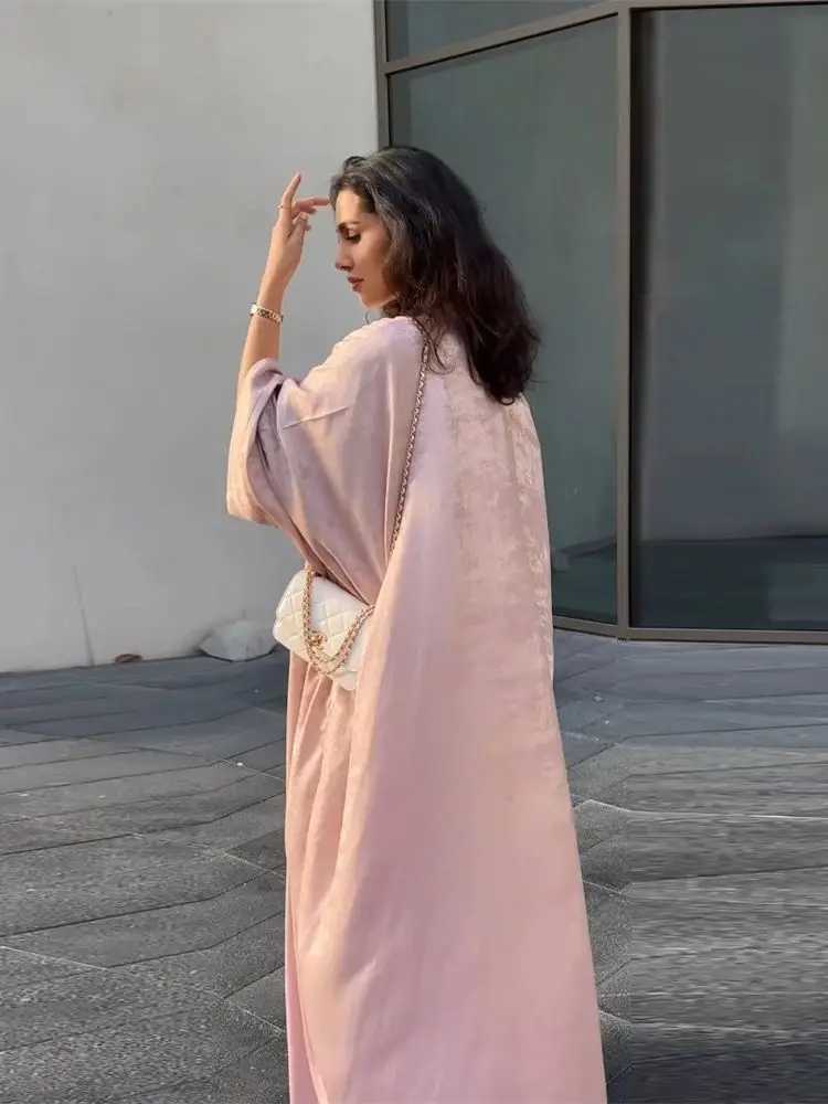 Eid Open Kimono Coat Dubai Luxury Batwing Abaya Modest Dresses 2024 Muslim for Women Islam Clothing Ka Robe Femme Musulmane X250514