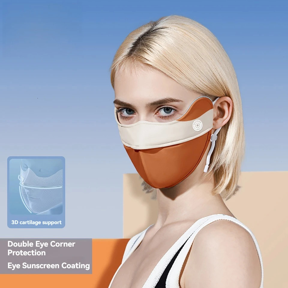 LOOGDEEL UPF50 Anti-UV Sun Protection Cycling Ice Silk Face Mask Breathable Bandana Hunting Running Sport Mask Scarf Women Men 250514