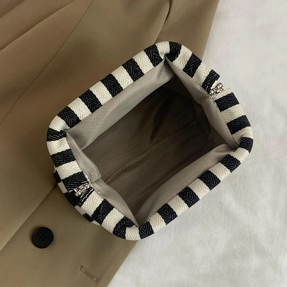 Summer Woven Crochet Purses for Women Beach Clutch Handbags Dumpling Hobo Casual Colorblock Bag Ladies Ruched Cloud Purse 250514