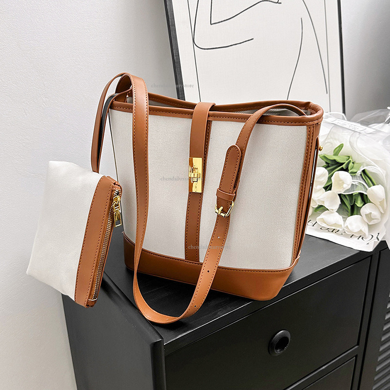 Fashion Canvas Women's Handbag Free Shipping Designer Bag Urban Simplicity Comparison Commuter Single Shoulder Crossbody Bag Large Shopping Bag L