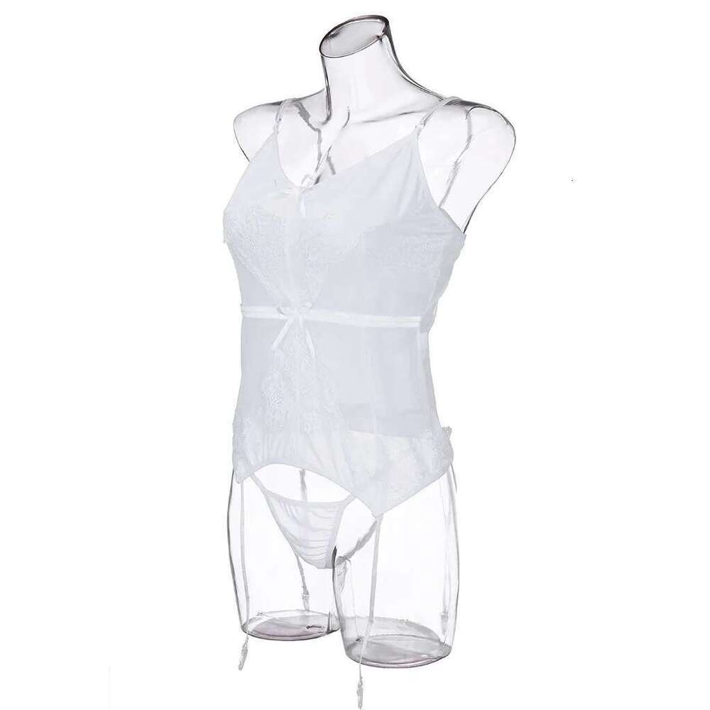 Women'S One-Piece Tight Tie Erotic Lingerie Fashion Trend Sleeveless Bodysuits Sexy Conjoined Underwear For Woman Intimates