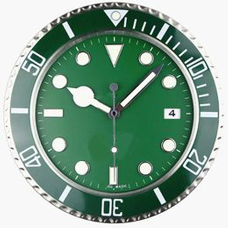Decoration Cloc Modern Design Quartz Large Wall Watch Stainless Steel With Date Luminous Silent Sweeping Hands