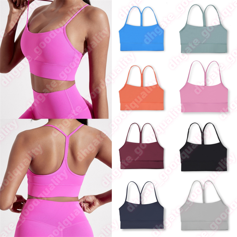 Womens Yoga Y-shaped Tank Top Fitness Sports Underwear Womens Shockproof Yoga Bra High Waist Elastic Running Sports Clothing