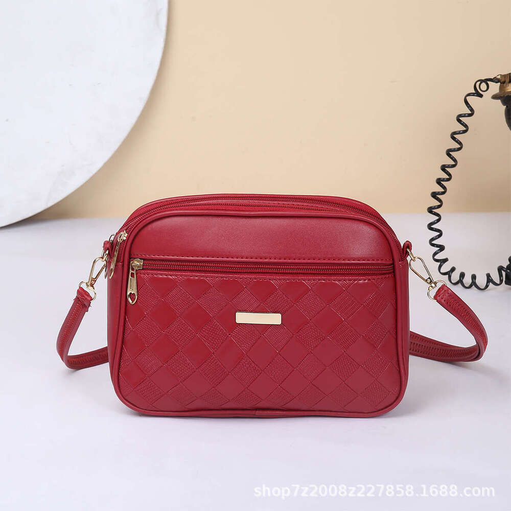 Women's Handbag, Women's Diamond Grid Crossbody Single Shoulder 2025Pu Square Bag, New Trendy And Versatile Small Bag