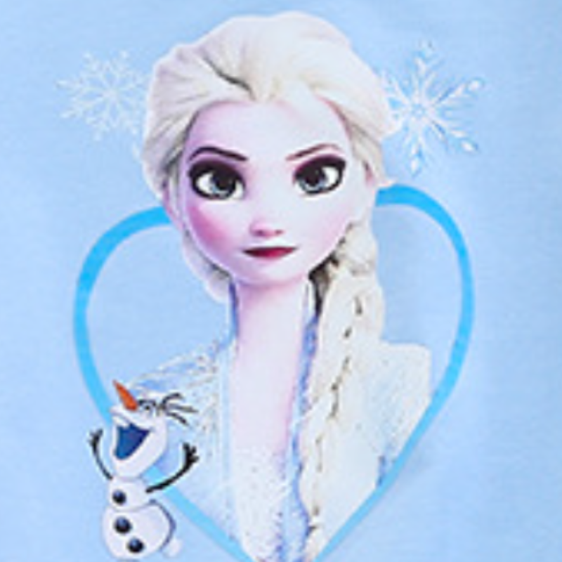 DISNEY Frozen Elsa princess kids designer clothes Spring and Autumn girls' set with sports printed sweatshirt and trousers.