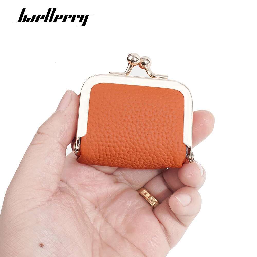 New Short Wallets Pocket Small Simple Genuine Leather Female Purses Top Quality Ring Necklace Box Women Coin Bag