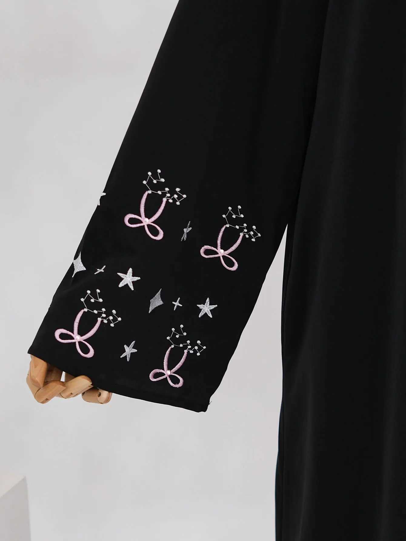 2025 Muslim Abaya Dress for Women Embroidery Cardigan Jalabiya Eid Ramadan Robe Morocco Dubai Abayas Kaftan Islam Arab Vestidos X2505141