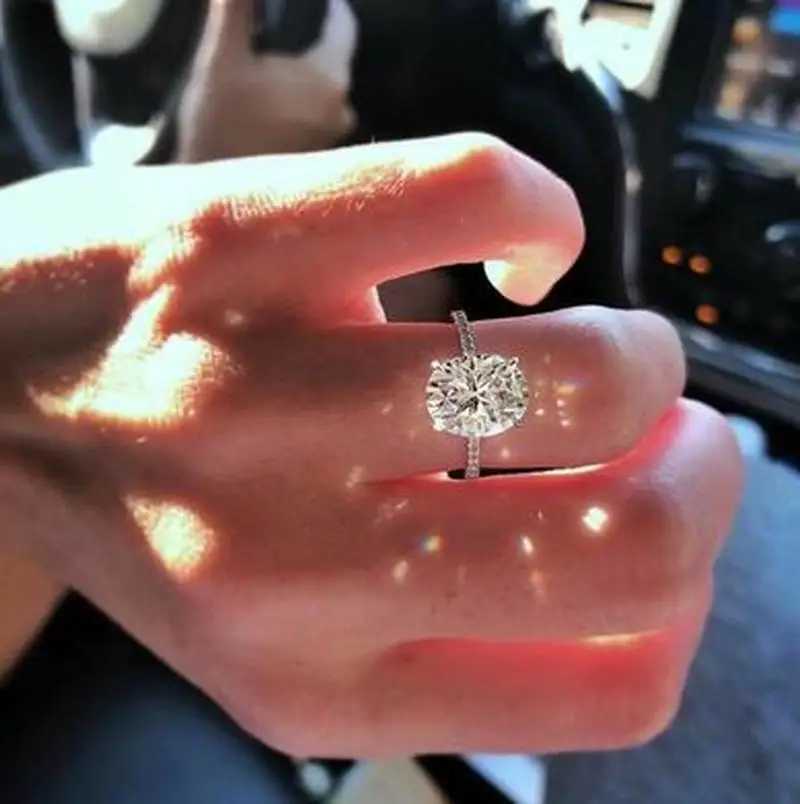 Female Fine ring 925 Sterling silver oval cut 5ct AAAAA Cz stone Engagement Wedding Band Rings for women Bridal Party JewelryXJ250514