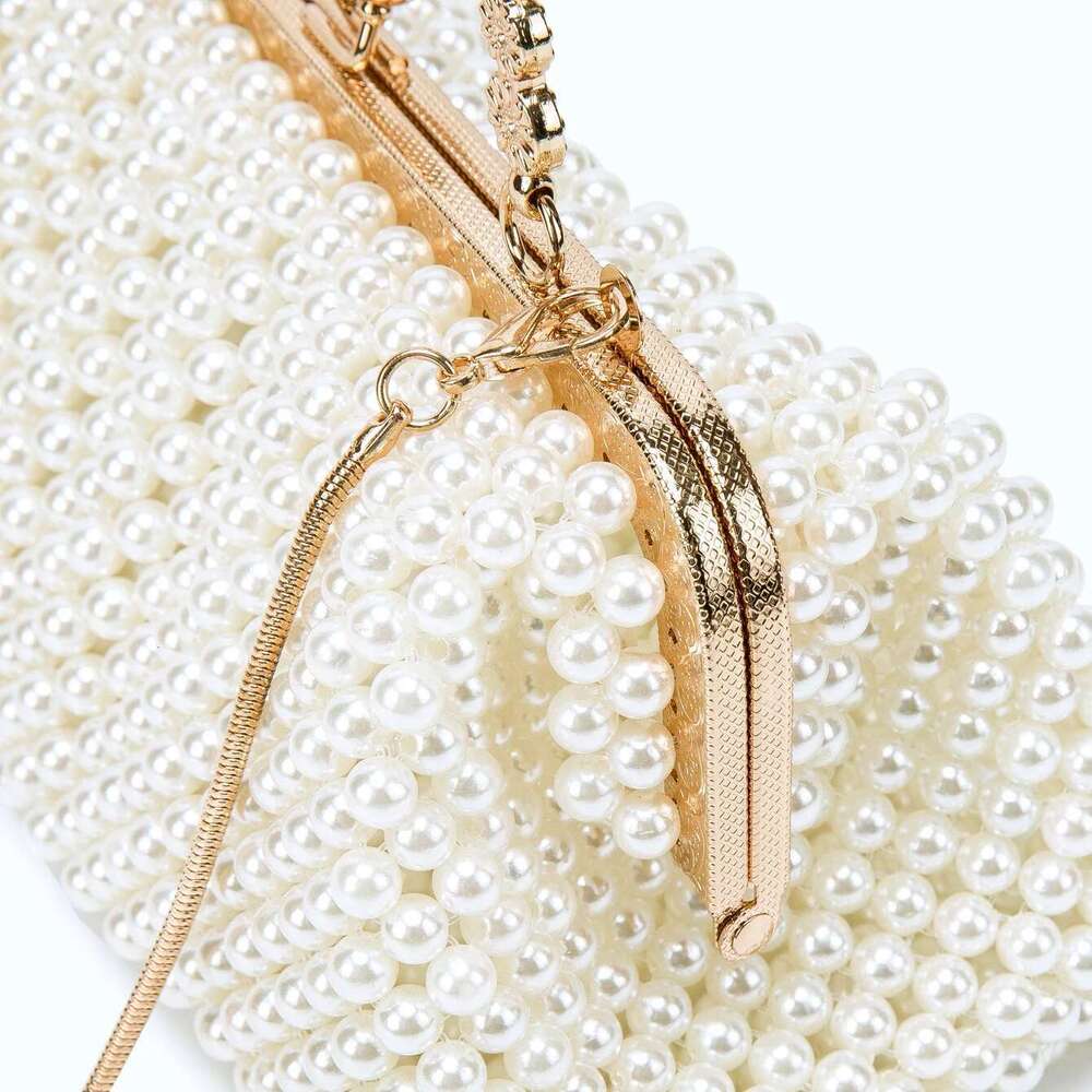 Purses And Handbag Designer Clutch Purse Handmade Pearl Decoration Party Wedding Evening Banquet Bag