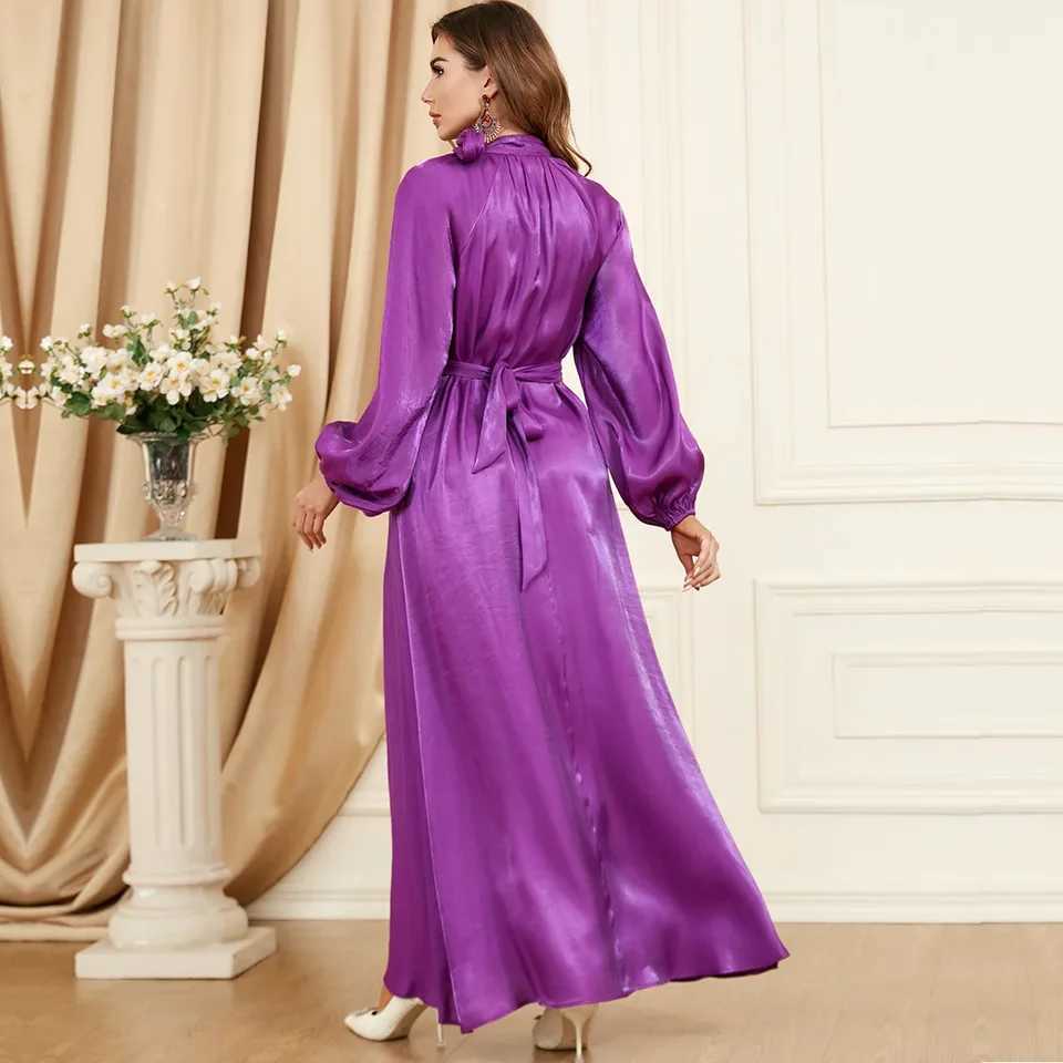 Spring Party Evening Abaya Lantern Slve Dress Women Muslim Moroccan Kaftan Ramadan Jalabiya Islam Dubai Arabic Kaftan Robes X250514