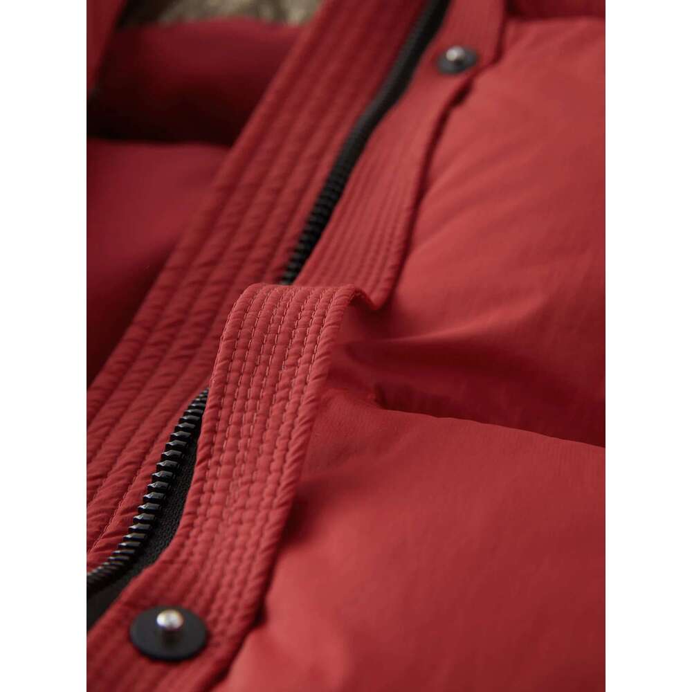FSLE 251.2G Filling Amount Long Outdoor Warm Down 3 Colors Jacket For Women Winter 2024 New Versatile Chic Coat 24Fs14081