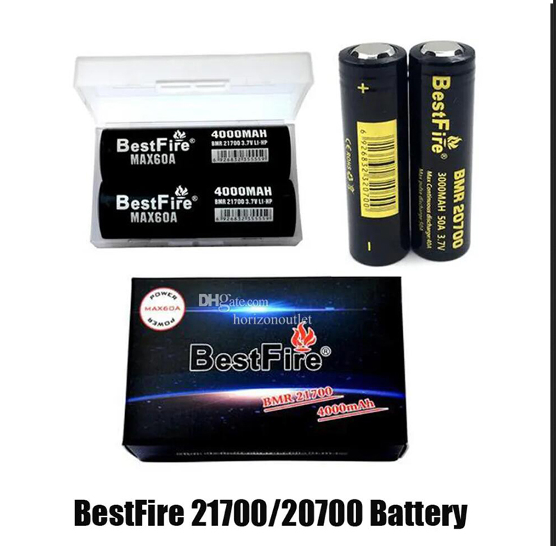 Authentic BestFire BMR 21700 Li-ion Battery 4000mAh 60A 20700 3000mAh 50A IMR 30A 40A 60A 4800mAh 3200mAh Rechargeable Lithium Batteries Cell BMR21700