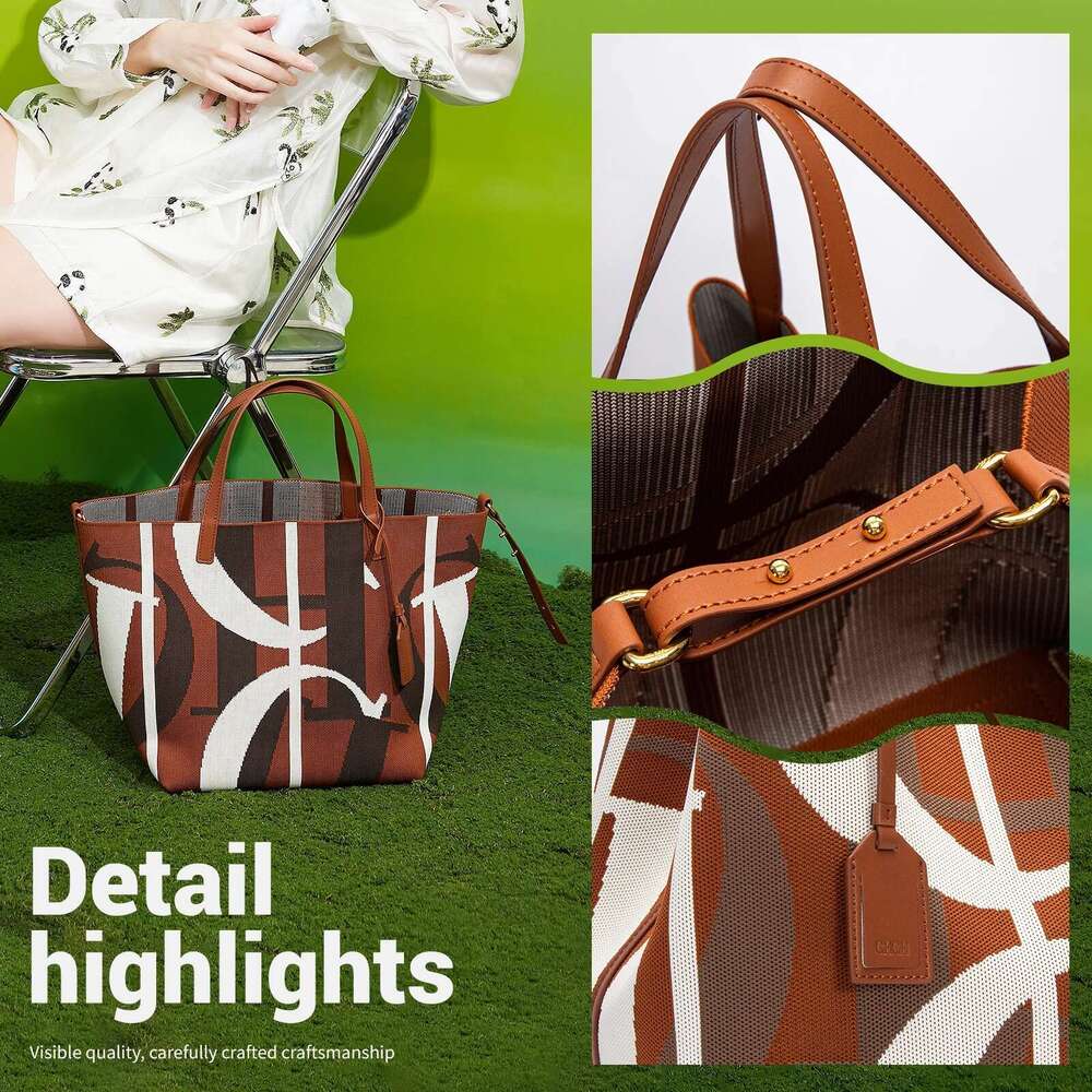 Chch Women's Tote 2025 New Fabric Travel Vacation Large Capacity Shopping Bag
