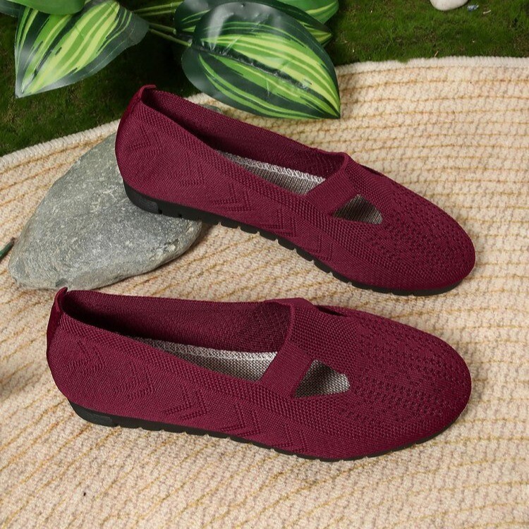 Casual Shoes Large Size Single Shoe Spring Summer New Women S Soft Sole Non Slip Breathable Casual Round Toe Lightweight Flat Shoes Ddmysaturn