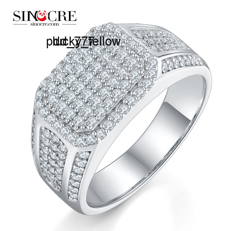 Moissanite Rings Men Sinocre Jewelry
