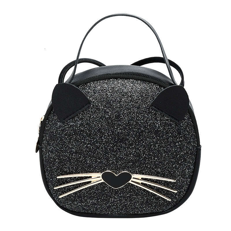 New Leopard Pattern Women's 2023 Cat Phone Korean Version Diagonal Straddle Cute Trendy Small Round Bag