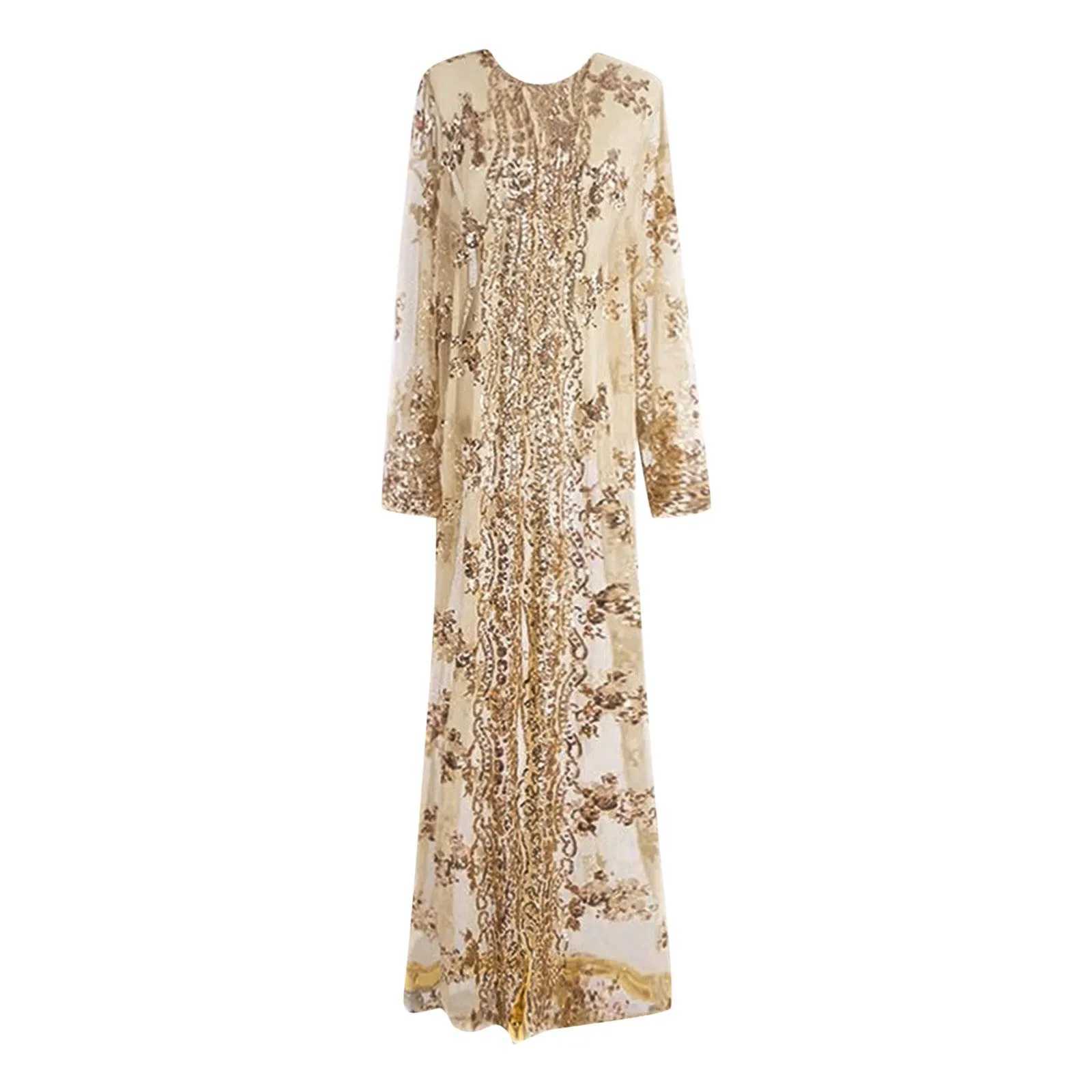 Fashion Sequin Kimono Cardigan Abaya Dubai Luxury Muslim Kaftan Abayas For Women Turkish Islamic Clothing Eid Prayer Dress X250514