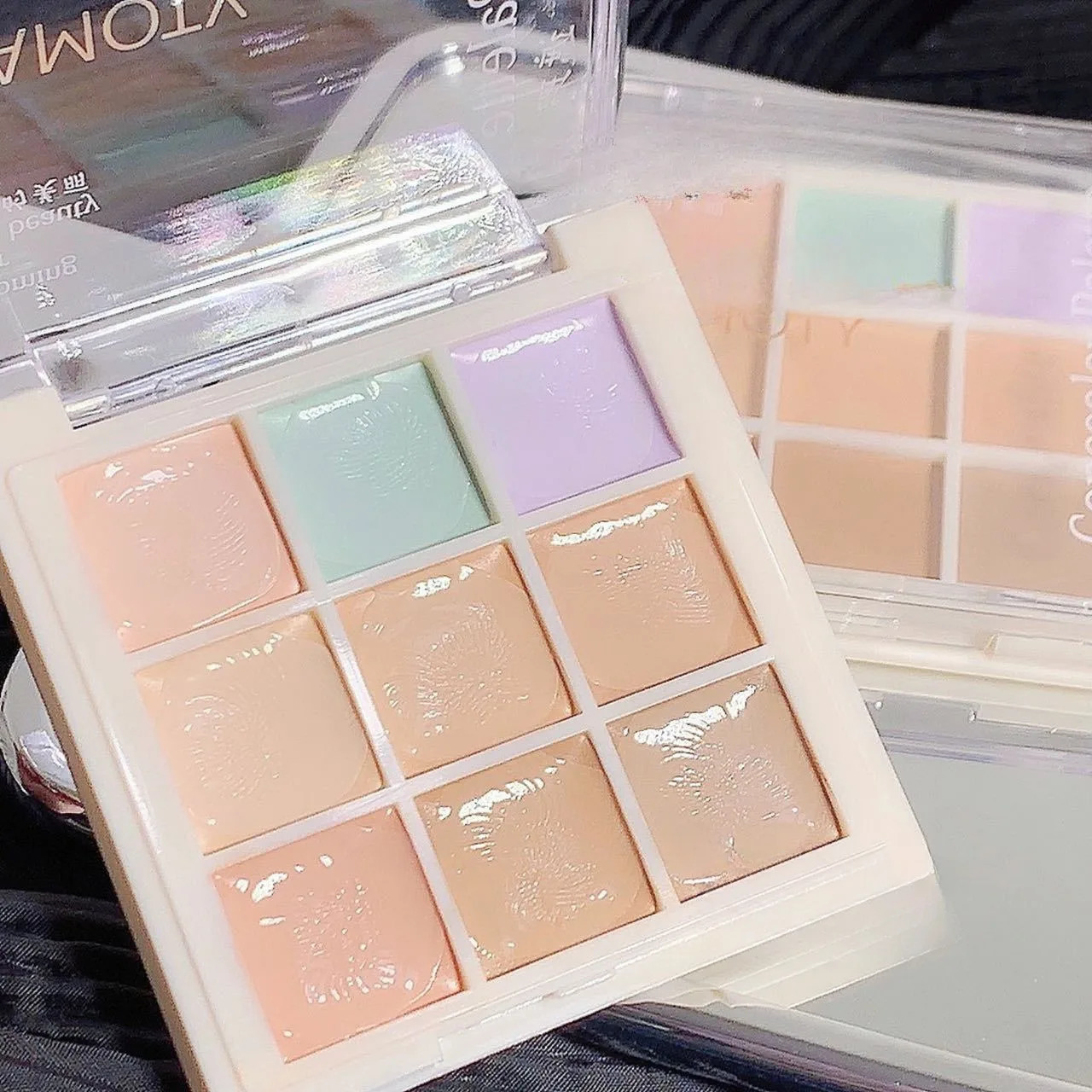 Nine-color concealer mask facial blemishes correct skin tone portable travel perfect for party makeup Christmas lady gift 250512