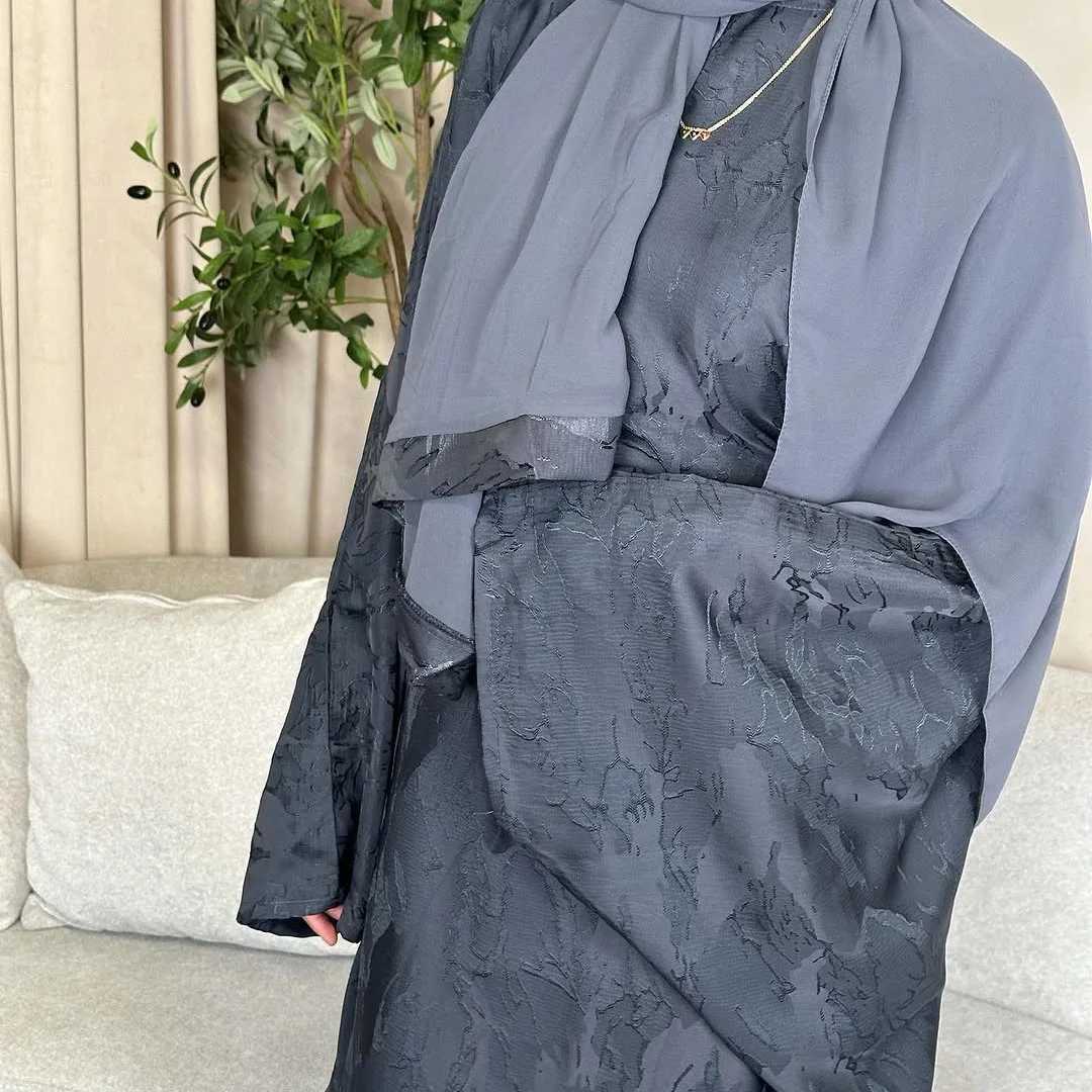 Ramadan 2 Piece Woman Muslim Sets Luxury Dubai Hijab Abaya Dress Islamic Party Modest Gown Arab Travel Clothing 2025 Turkey Robe X250514