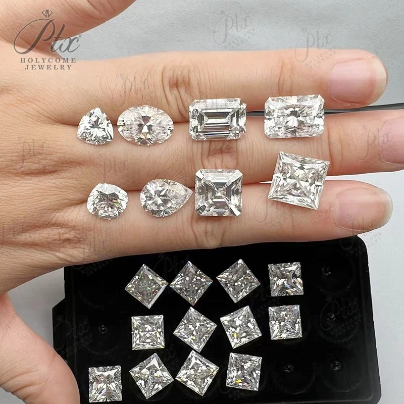 Premium Moissanite Loose Stone Brand New EU Quality All Shapes D Color 3EX Hand Cutting 1 Carat Per Piece Moissanite Diamond GRA Certificate