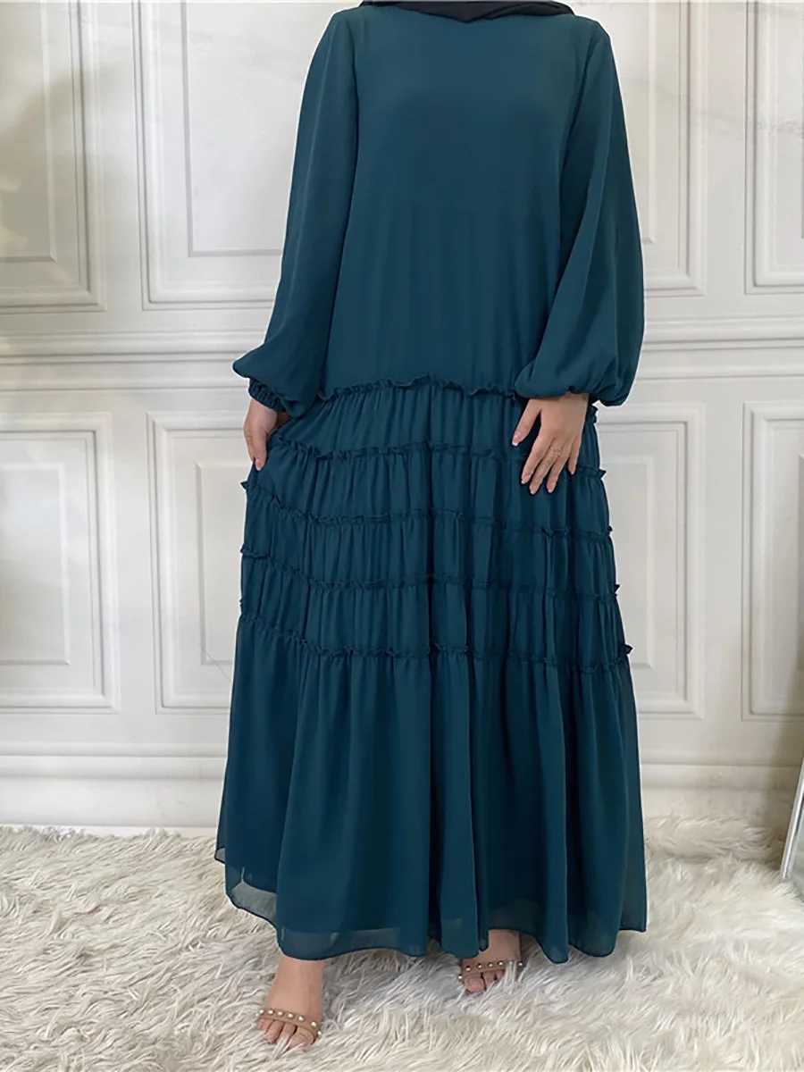 Musulman De Mode Abaya Dubai Elegant Fashion Hijab Dress Turkey Kaftan Islam Clothing Arab Maxi Ramadan Vestidos Modest Robe X250514