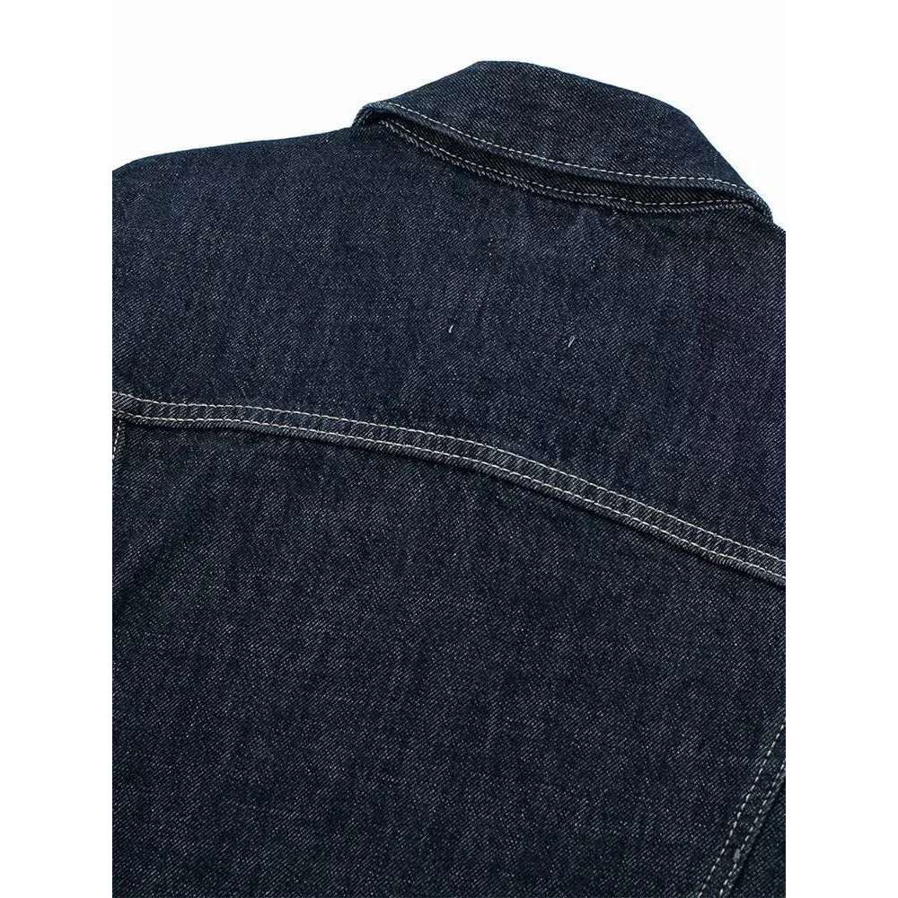 Willshela Women Fashion With Pockets Denim Blue Single Breasted Jackets Vintage Lapel Neck Long Sleeves Female Chic Lady Outfits Designer Designer