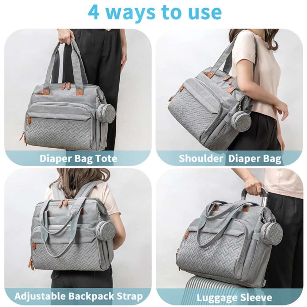 PANGDUBE Large Size Mom Dad Diaper Bags with Pacifier Nappy Bag Baby Things Maternity Backpack for Mommy
