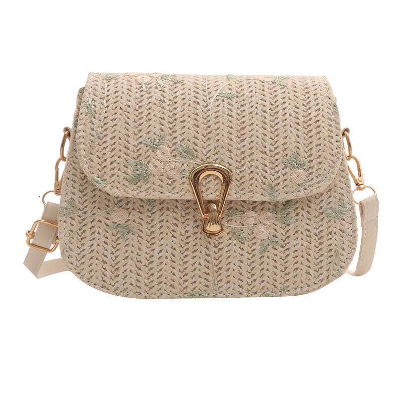 Free Delivery Designer Bag Weaving Fashion Korean Version Internet Celebrity Lock Shoulder Crossbody 2025 Spring New Versatile Ins Small Square Woven 
