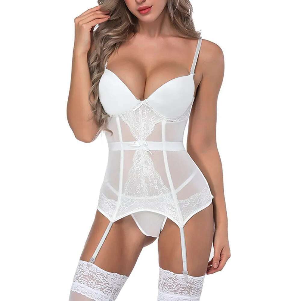 Women'S One-Piece Tight Tie Erotic Lingerie Fashion Trend Sleeveless Bodysuits Sexy Conjoined Underwear For Woman Intimates