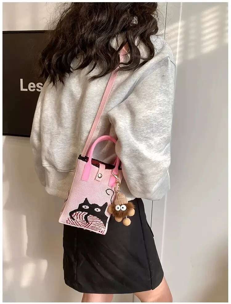 new single shoulder crossbody mini handbag, mobile phone bag, wFold over Woman Fashion Nylon Handbag Bag