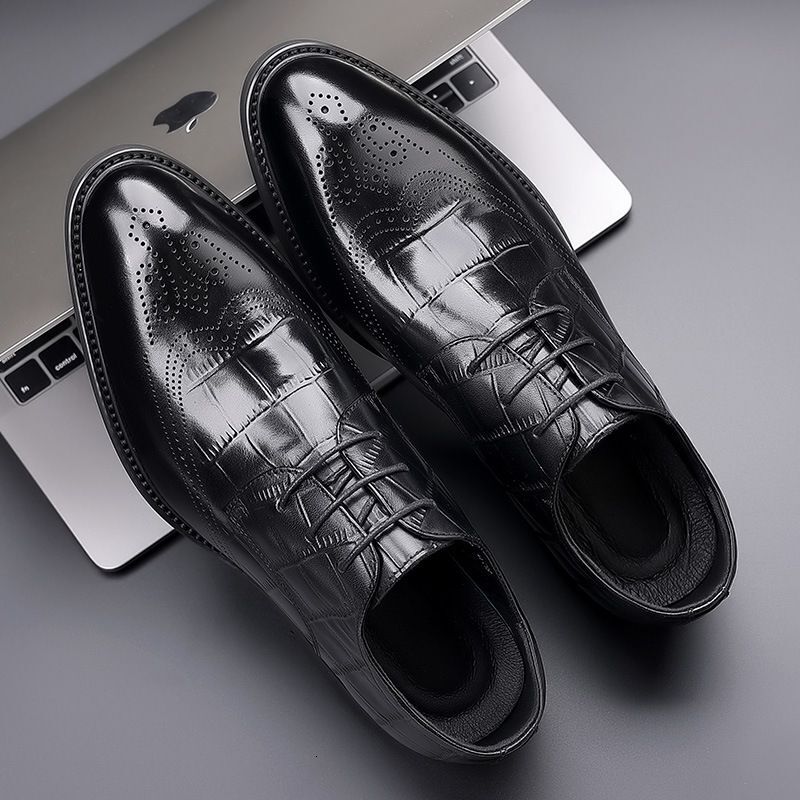 Men's new formal business first layer cowhide men's leather shoes