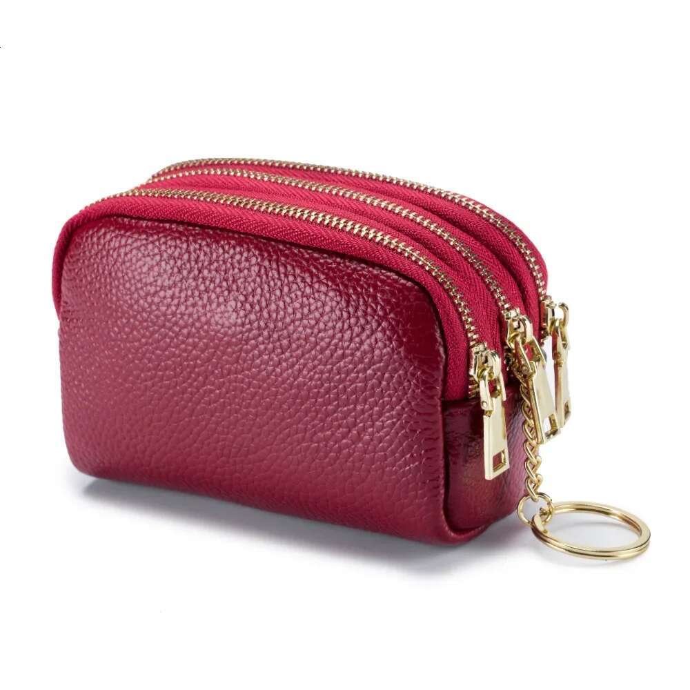 New Genuine Leather Wallets Double layer Cowhide Purses Multifunctional Large Capacity Coin Purse for Women Dropshipping