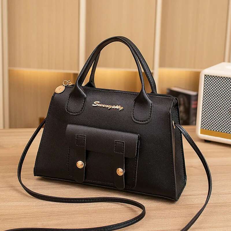 Women's New Korean Version Beautiful Simple, Solid Color Crossbody Square Bag, Small Design, Shoulder Bag